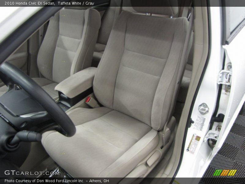 Taffeta White / Gray 2010 Honda Civic EX Sedan