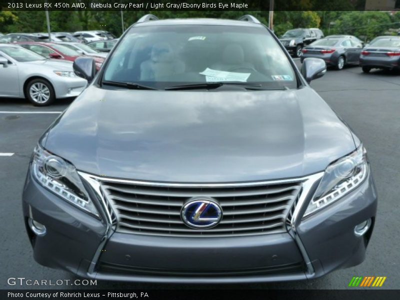 Nebula Gray Pearl / Light Gray/Ebony Birds Eye Maple 2013 Lexus RX 450h AWD