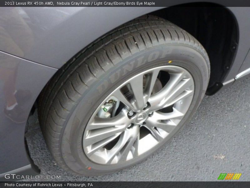 Nebula Gray Pearl / Light Gray/Ebony Birds Eye Maple 2013 Lexus RX 450h AWD