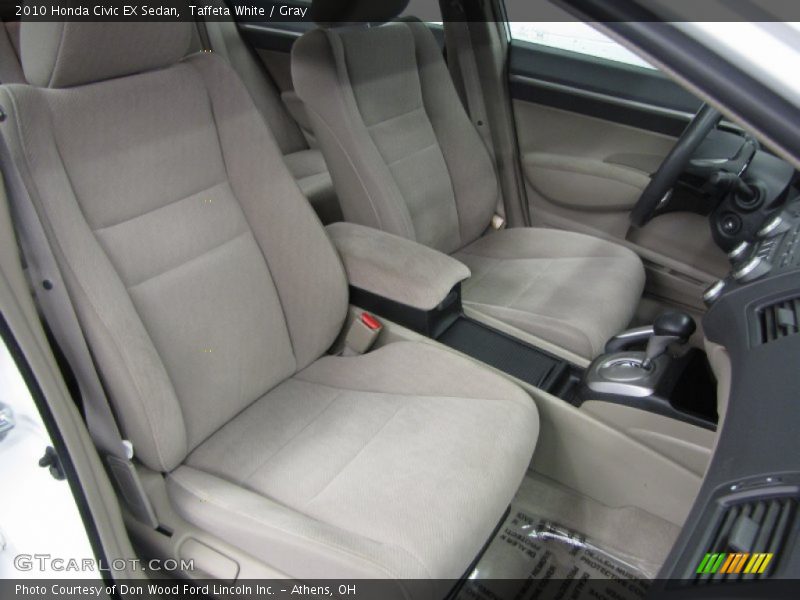 Taffeta White / Gray 2010 Honda Civic EX Sedan