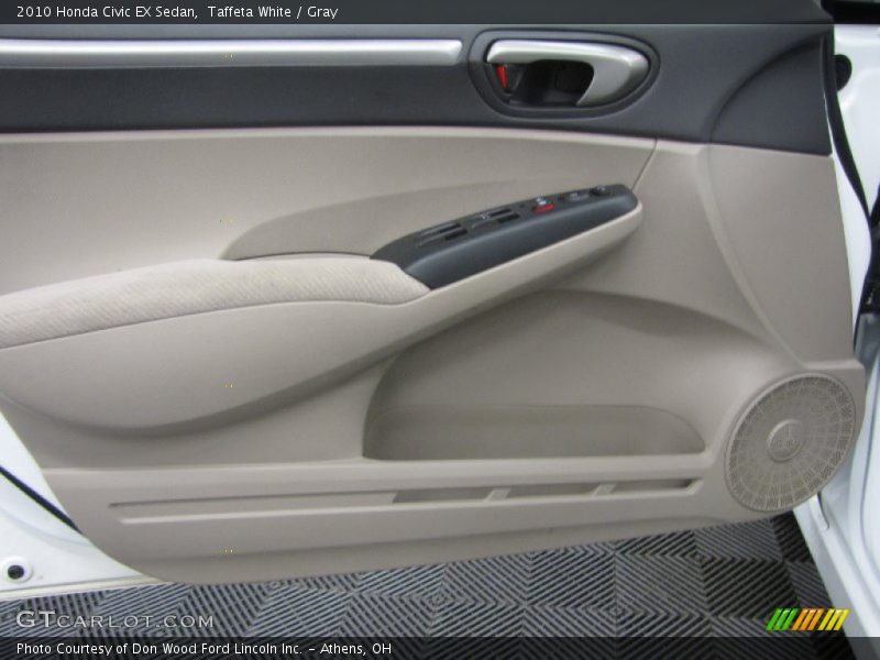 Taffeta White / Gray 2010 Honda Civic EX Sedan