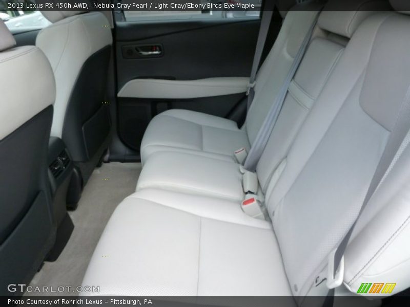 Nebula Gray Pearl / Light Gray/Ebony Birds Eye Maple 2013 Lexus RX 450h AWD