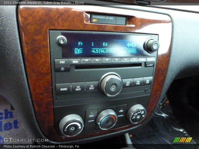 Cyber Gray Metallic / Ebony 2011 Chevrolet Impala LS