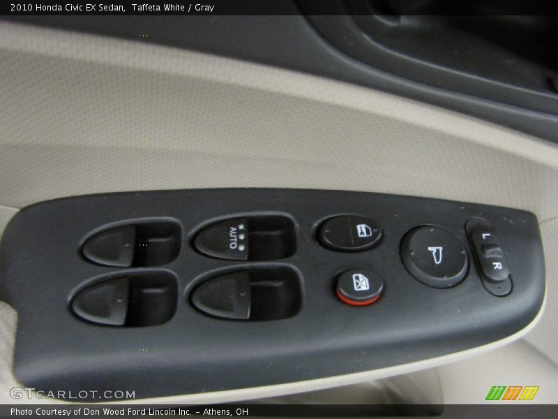 Taffeta White / Gray 2010 Honda Civic EX Sedan