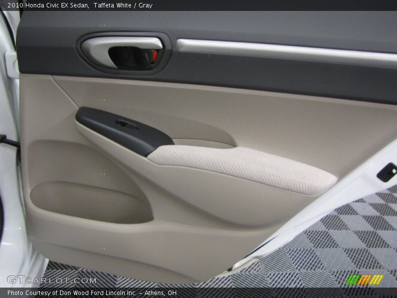 Taffeta White / Gray 2010 Honda Civic EX Sedan