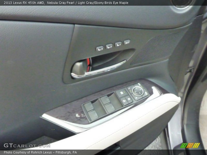 Nebula Gray Pearl / Light Gray/Ebony Birds Eye Maple 2013 Lexus RX 450h AWD