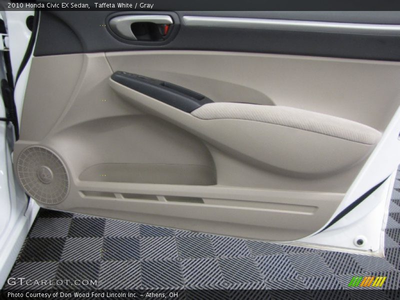 Taffeta White / Gray 2010 Honda Civic EX Sedan
