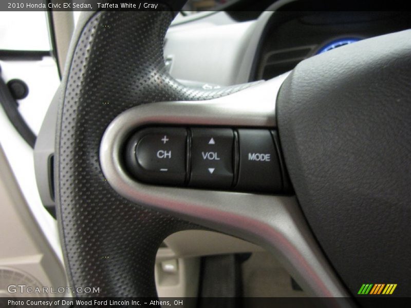 Taffeta White / Gray 2010 Honda Civic EX Sedan