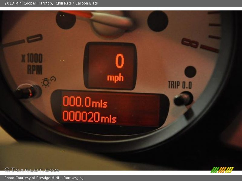 Chili Red / Carbon Black 2013 Mini Cooper Hardtop