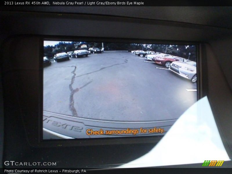 Nebula Gray Pearl / Light Gray/Ebony Birds Eye Maple 2013 Lexus RX 450h AWD