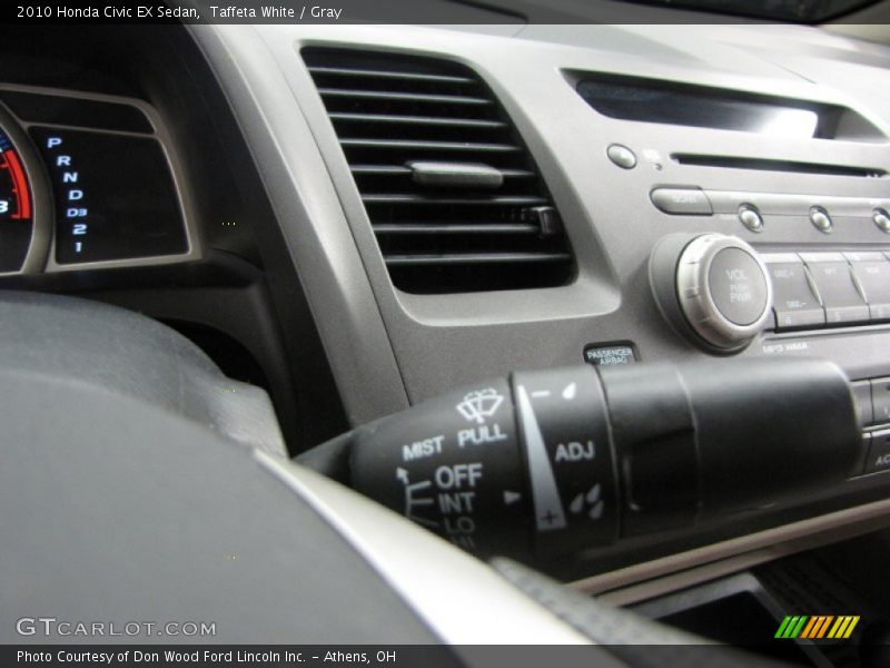 Taffeta White / Gray 2010 Honda Civic EX Sedan