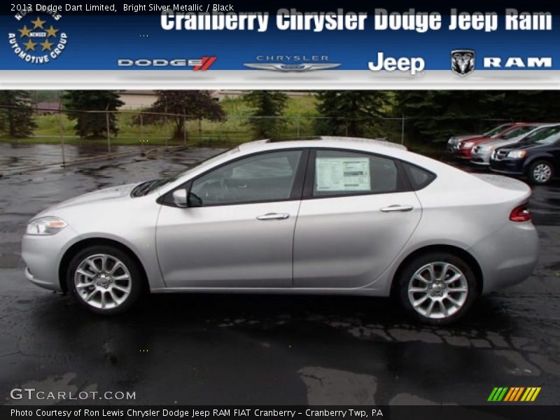 Bright Silver Metallic / Black 2013 Dodge Dart Limited