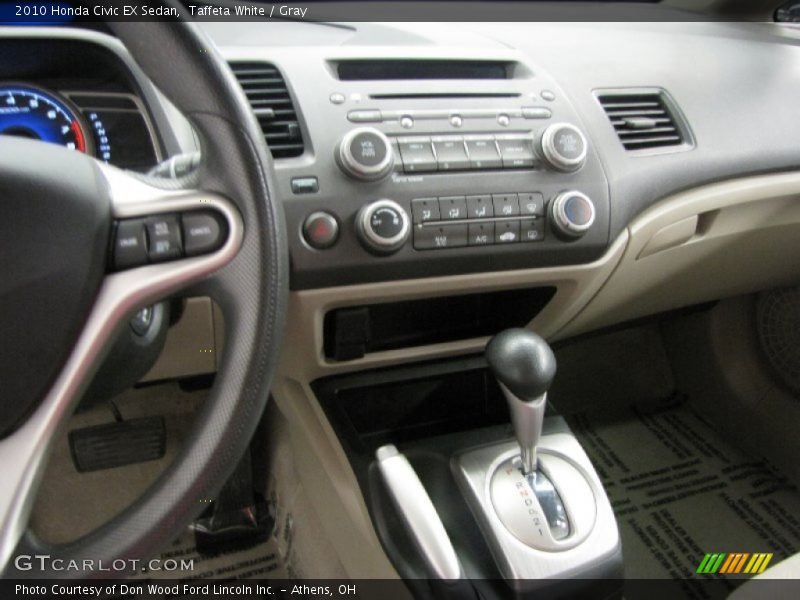 Taffeta White / Gray 2010 Honda Civic EX Sedan