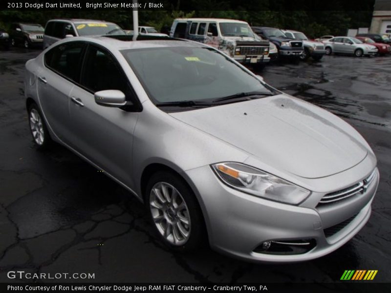 Bright Silver Metallic / Black 2013 Dodge Dart Limited
