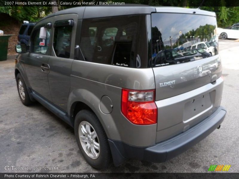 Galaxy Gray Metallic / Black/Titanium 2007 Honda Element EX AWD