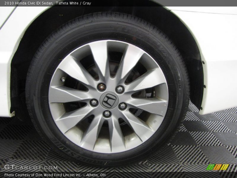 Taffeta White / Gray 2010 Honda Civic EX Sedan