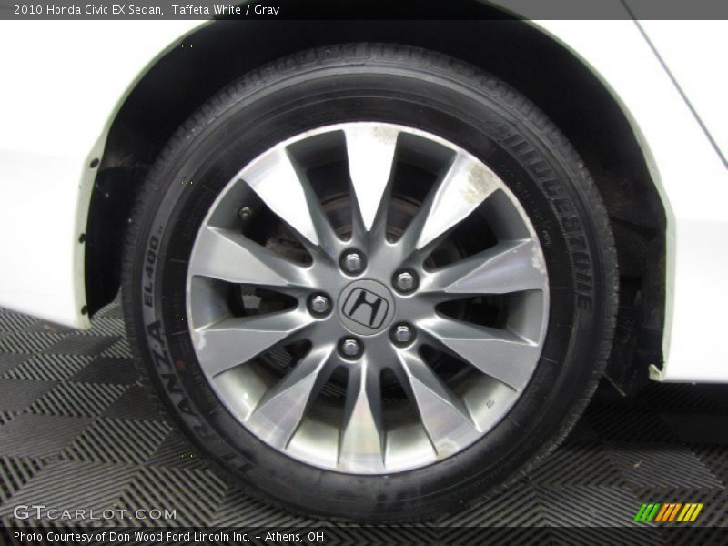Taffeta White / Gray 2010 Honda Civic EX Sedan