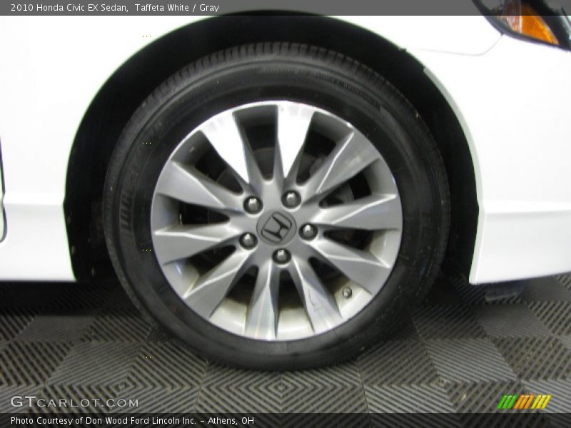 Taffeta White / Gray 2010 Honda Civic EX Sedan