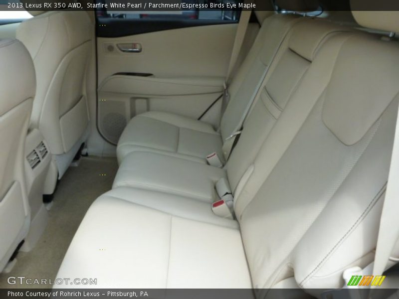 Rear Seat of 2013 RX 350 AWD