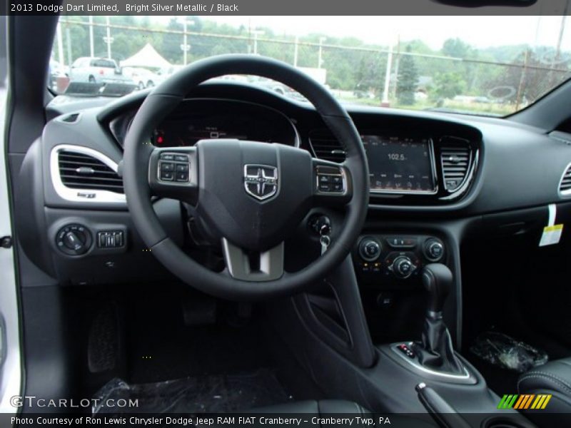 Bright Silver Metallic / Black 2013 Dodge Dart Limited