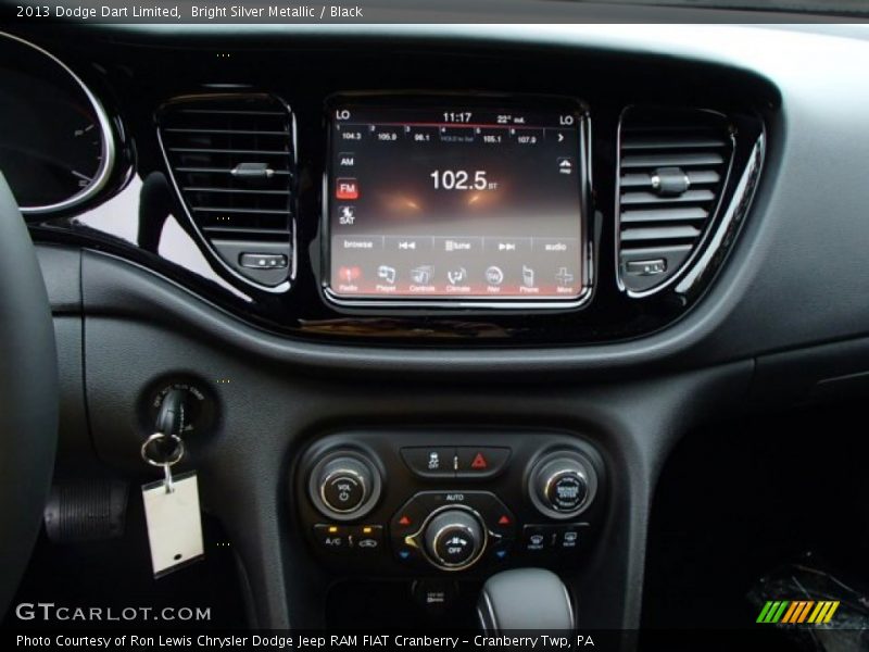 Bright Silver Metallic / Black 2013 Dodge Dart Limited