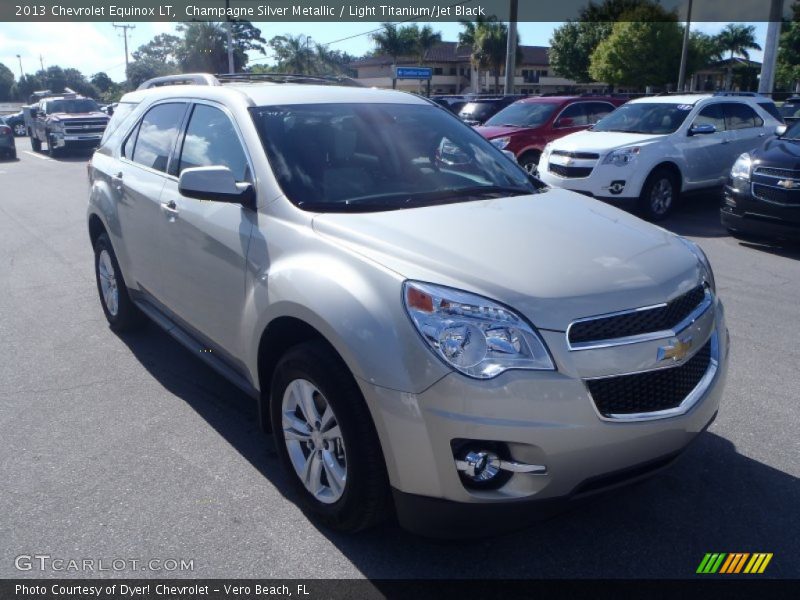 Champagne Silver Metallic / Light Titanium/Jet Black 2013 Chevrolet Equinox LT