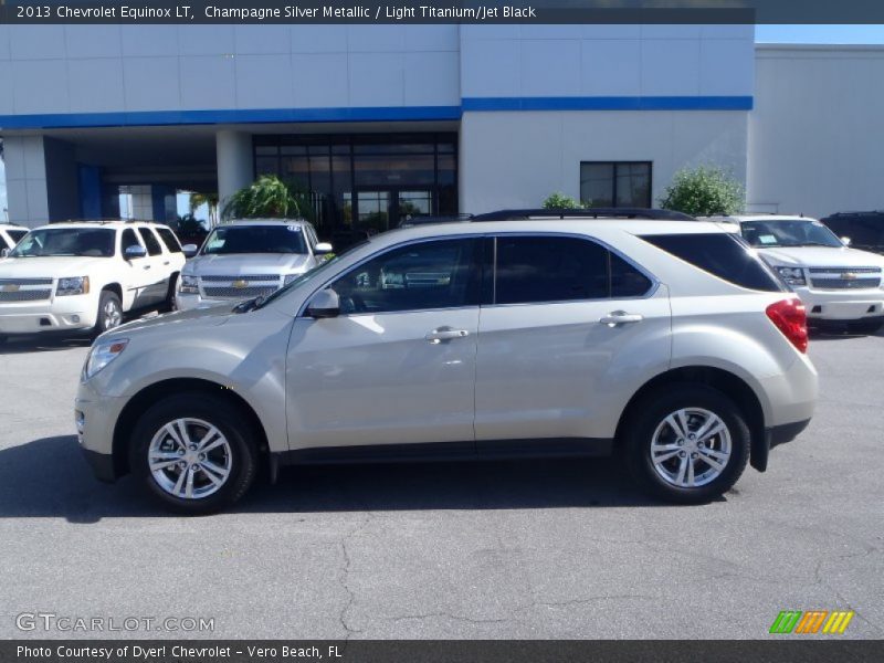 Champagne Silver Metallic / Light Titanium/Jet Black 2013 Chevrolet Equinox LT