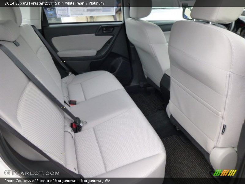 Satin White Pearl / Platinum 2014 Subaru Forester 2.5i