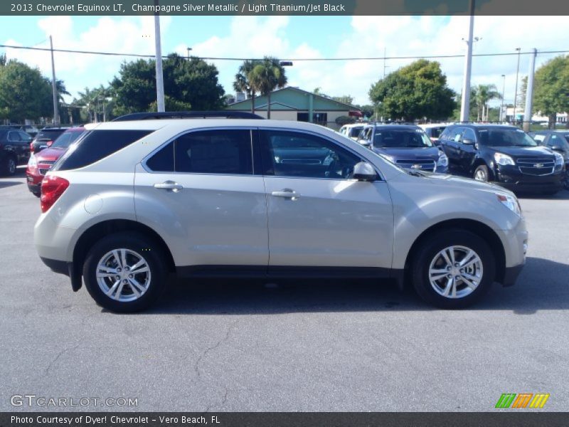 Champagne Silver Metallic / Light Titanium/Jet Black 2013 Chevrolet Equinox LT