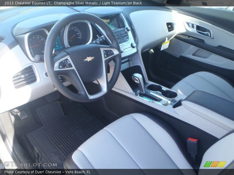Champagne Silver Metallic / Light Titanium/Jet Black 2013 Chevrolet Equinox LT