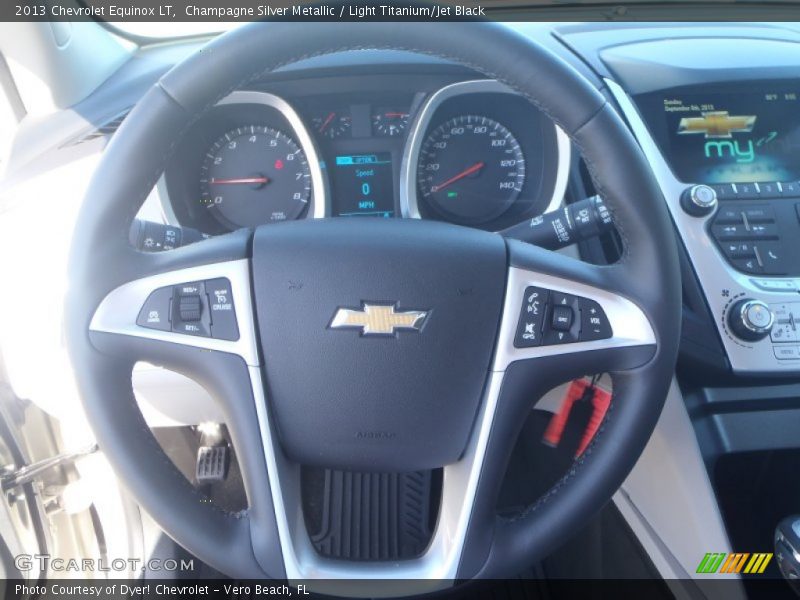 Champagne Silver Metallic / Light Titanium/Jet Black 2013 Chevrolet Equinox LT