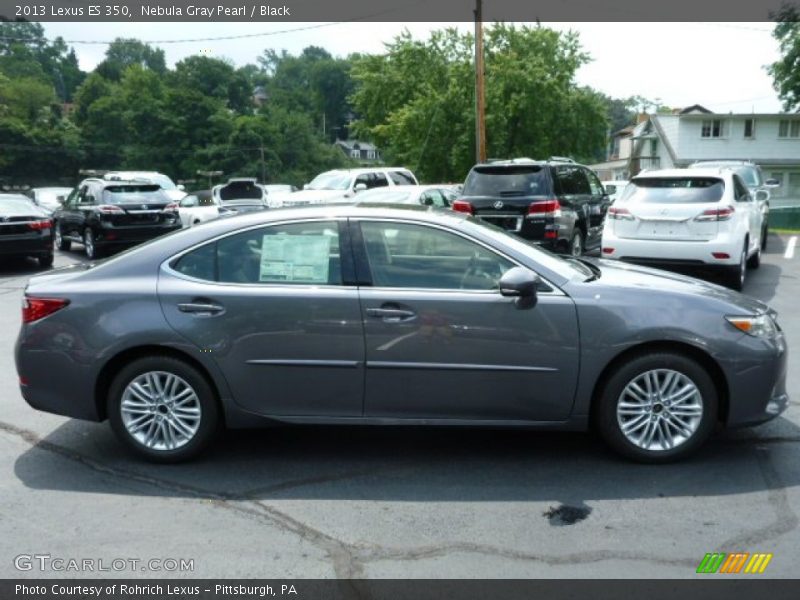 Nebula Gray Pearl / Black 2013 Lexus ES 350