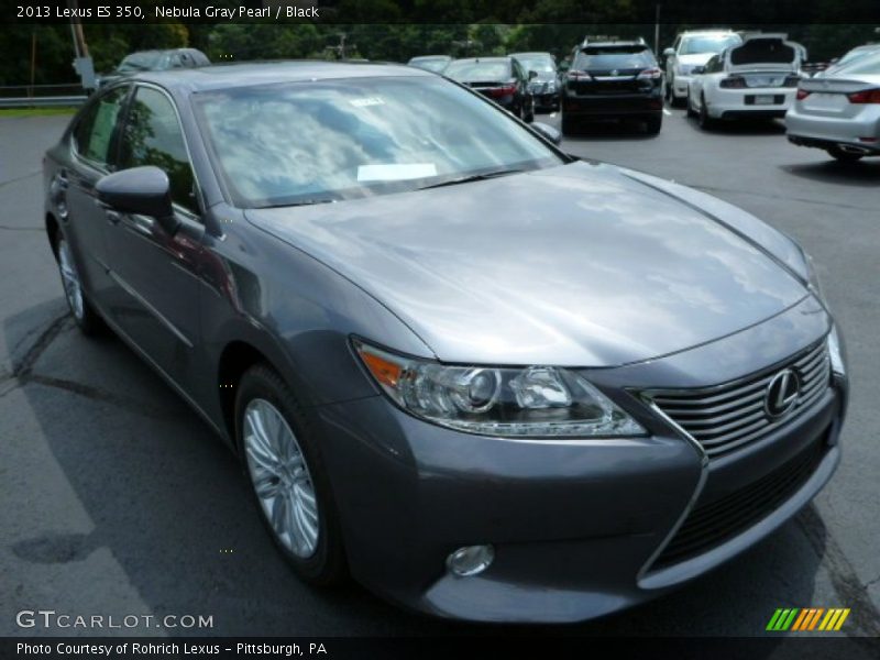 Nebula Gray Pearl / Black 2013 Lexus ES 350
