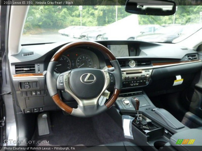 Nebula Gray Pearl / Black 2013 Lexus ES 350