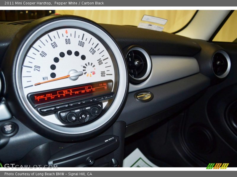 Pepper White / Carbon Black 2011 Mini Cooper Hardtop
