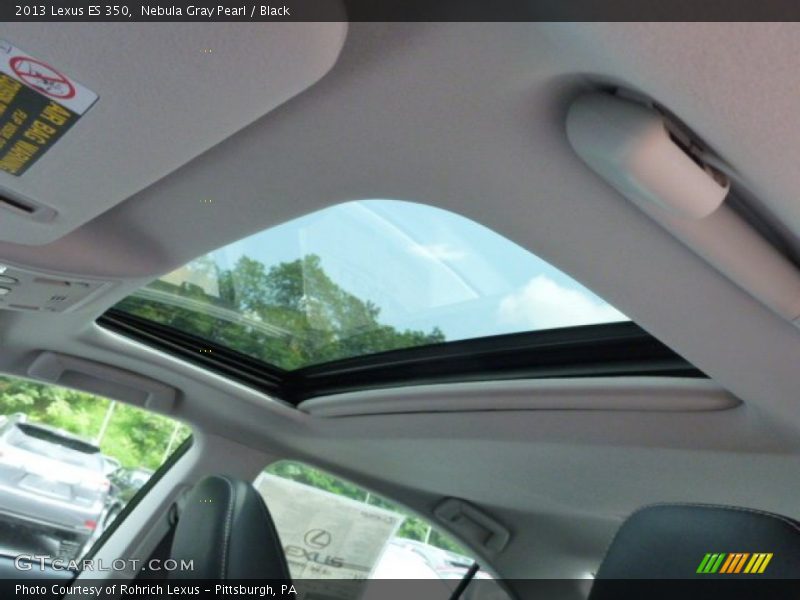 Nebula Gray Pearl / Black 2013 Lexus ES 350