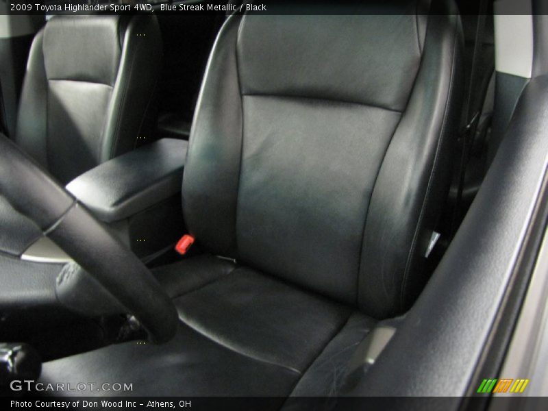 Blue Streak Metallic / Black 2009 Toyota Highlander Sport 4WD