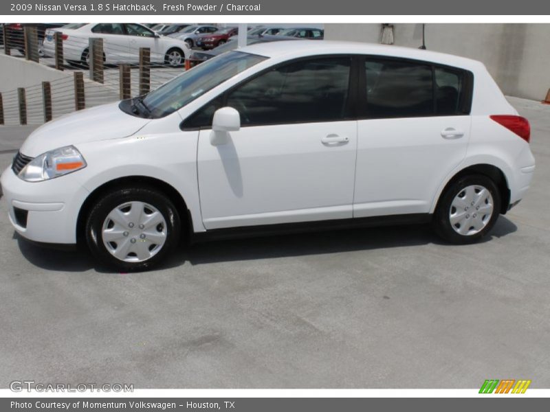 Fresh Powder / Charcoal 2009 Nissan Versa 1.8 S Hatchback