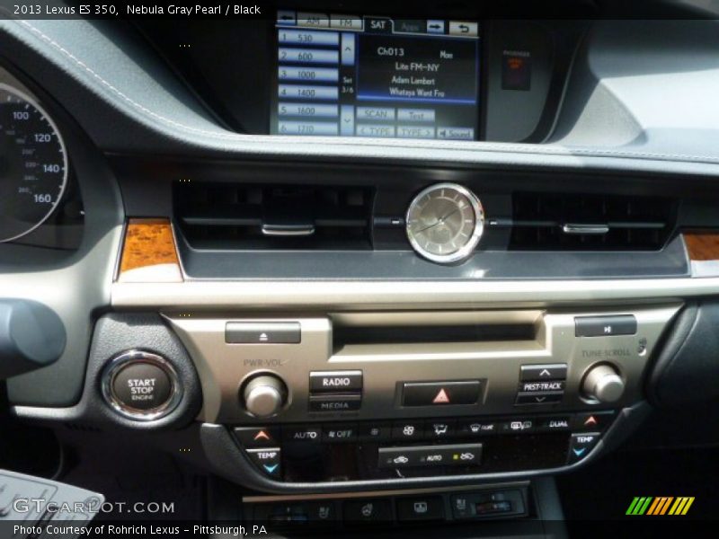 Nebula Gray Pearl / Black 2013 Lexus ES 350