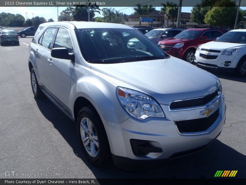 Silver Ice Metallic / Jet Black 2013 Chevrolet Equinox LS