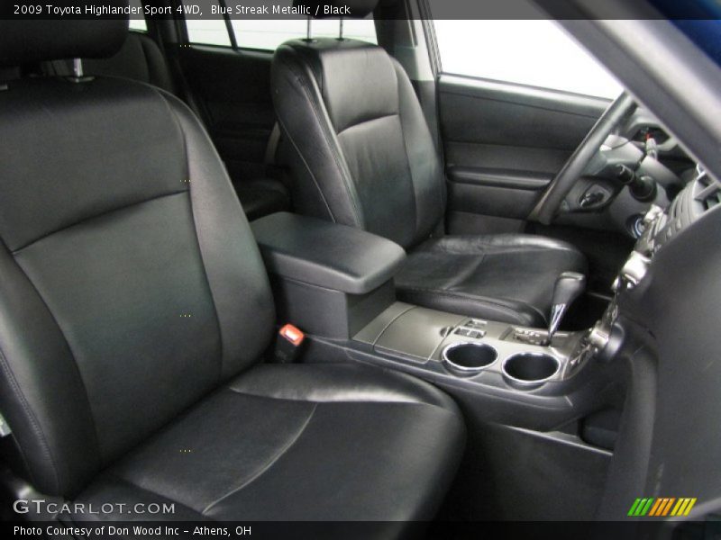 Blue Streak Metallic / Black 2009 Toyota Highlander Sport 4WD
