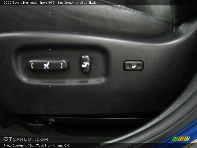 Blue Streak Metallic / Black 2009 Toyota Highlander Sport 4WD