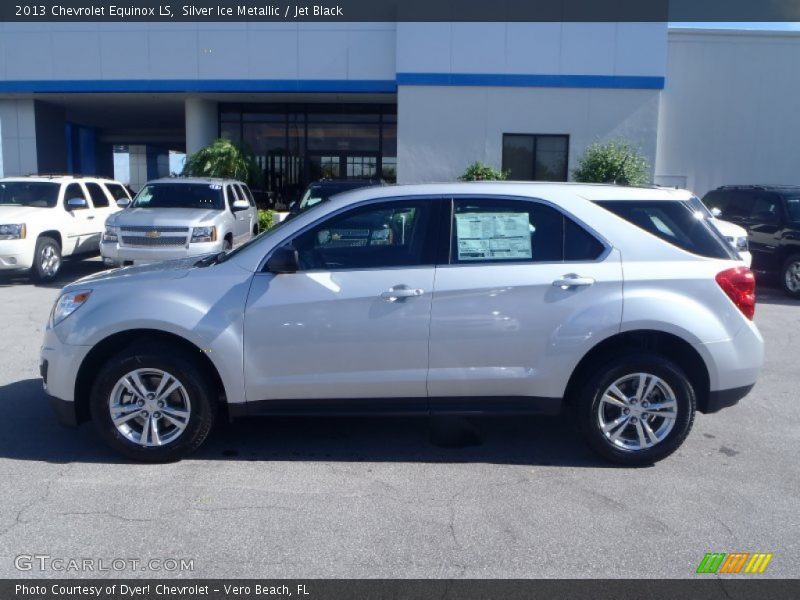 Silver Ice Metallic / Jet Black 2013 Chevrolet Equinox LS