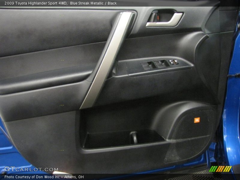 Blue Streak Metallic / Black 2009 Toyota Highlander Sport 4WD