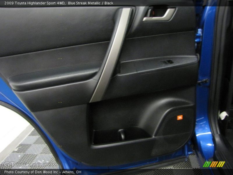 Blue Streak Metallic / Black 2009 Toyota Highlander Sport 4WD
