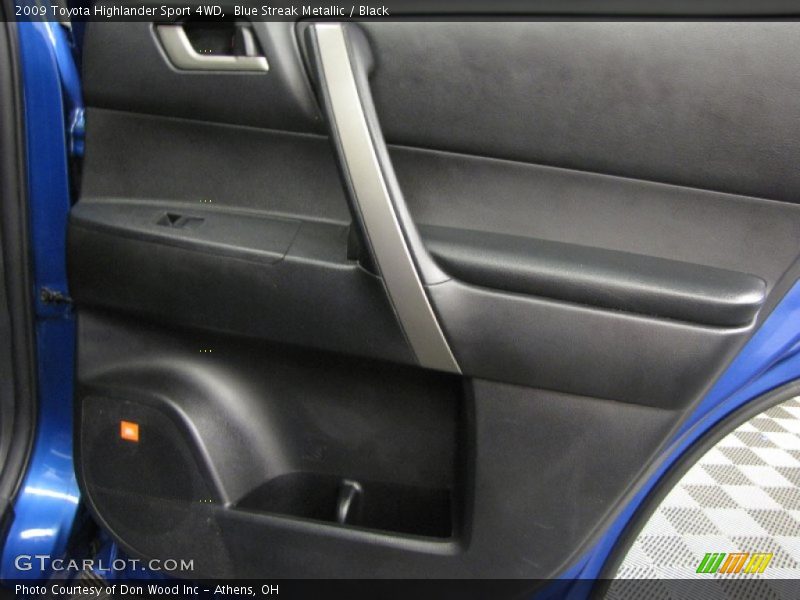 Blue Streak Metallic / Black 2009 Toyota Highlander Sport 4WD