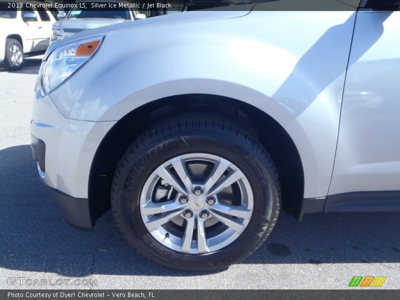 Silver Ice Metallic / Jet Black 2013 Chevrolet Equinox LS