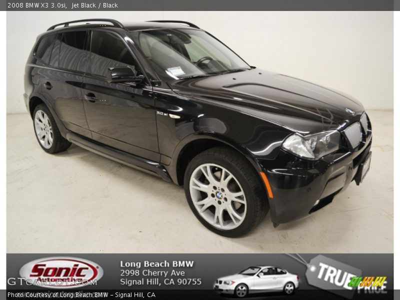 Jet Black / Black 2008 BMW X3 3.0si
