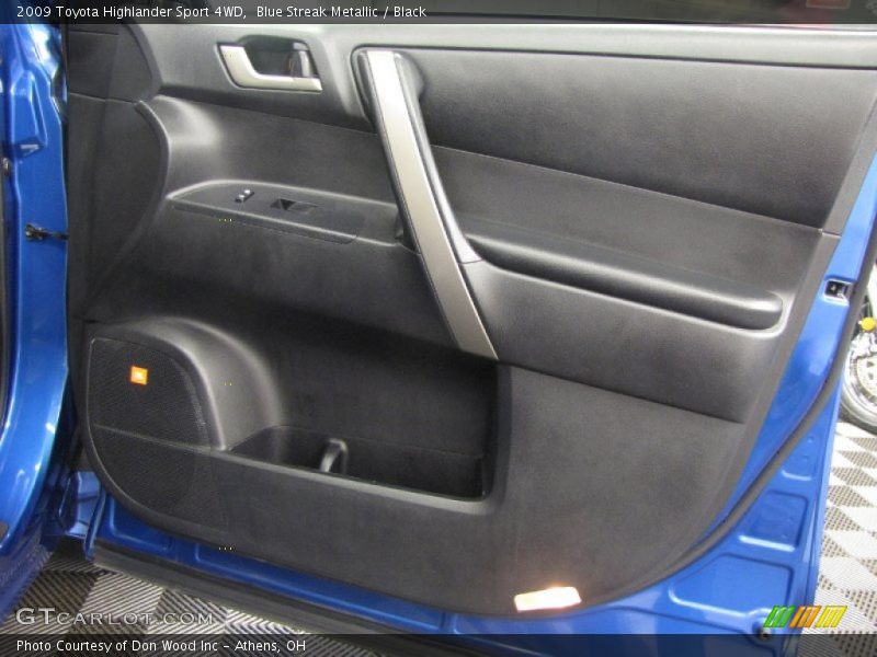 Blue Streak Metallic / Black 2009 Toyota Highlander Sport 4WD