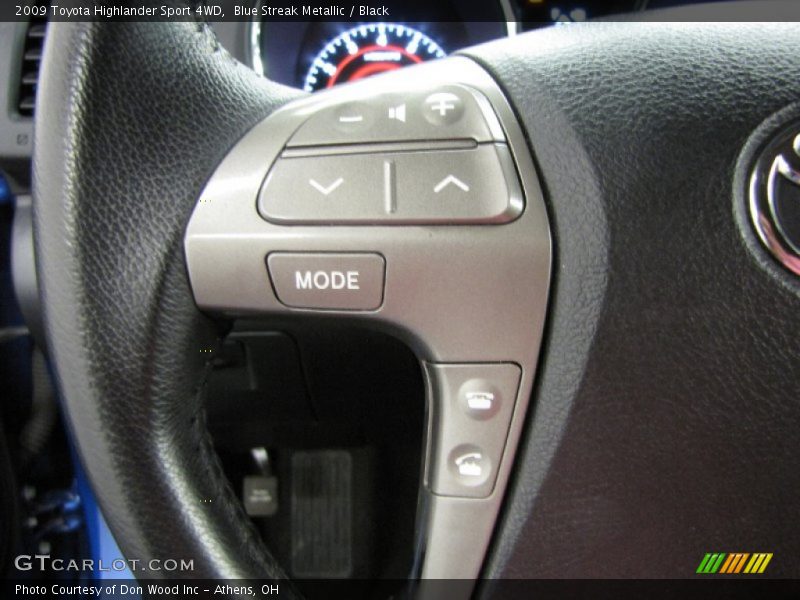 Blue Streak Metallic / Black 2009 Toyota Highlander Sport 4WD
